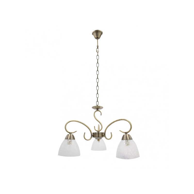 Lámpara Jaipur 3xE14 cuero Fabrilamp